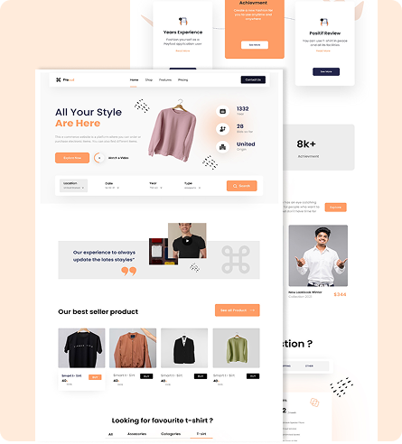 Ecom Web Page Design
